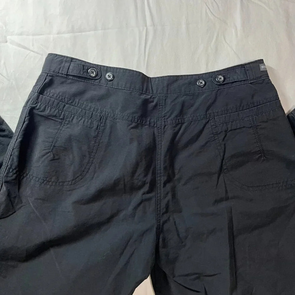 Woolrich | Women's Solid Black Outdoor Cargo Style Elastic Ankle Pants | Size 8 - Picture 6 of 8